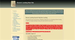 Desktop Screenshot of booneslanding.com